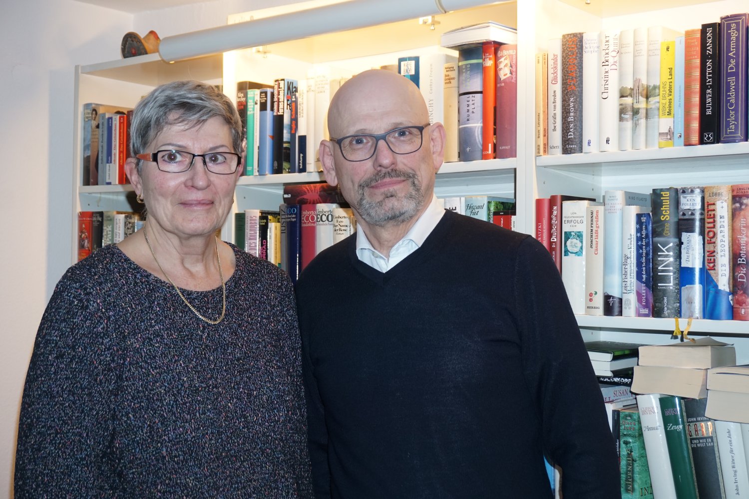 Neue Vorstandsspitze der Arbeitsgemeinschaft Hospizdienste: Vorsitzender Meinrad Wösthoff und seine Stellvertreterin Annette Flasche.