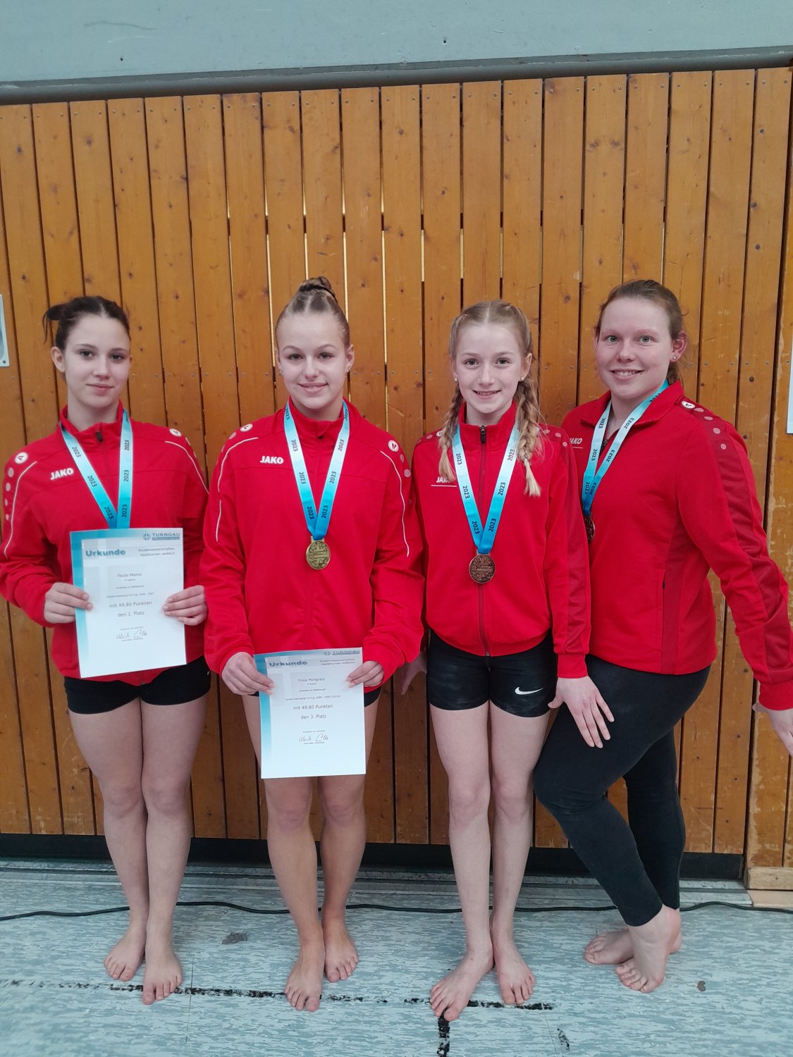 Paula Maino, Finja Pongratz, Mara Schneider und Julia Kantim (v.li.).