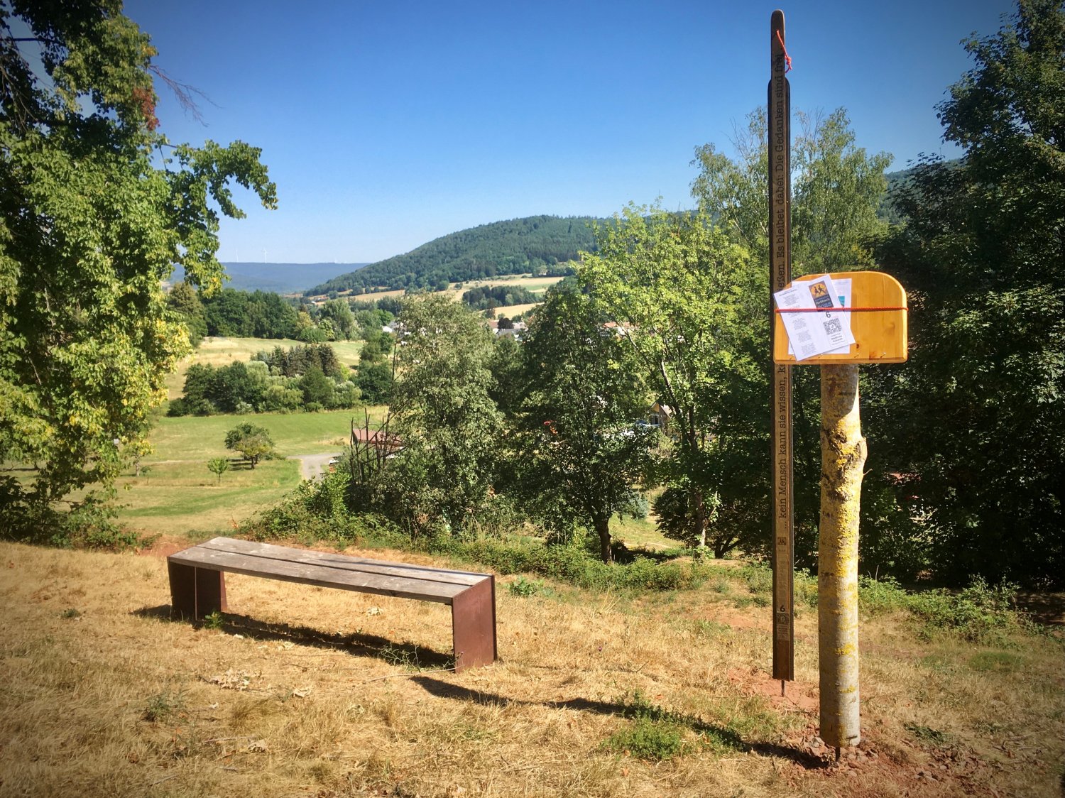 Der Liederpfad Roßbach geht in die Zielgerade.