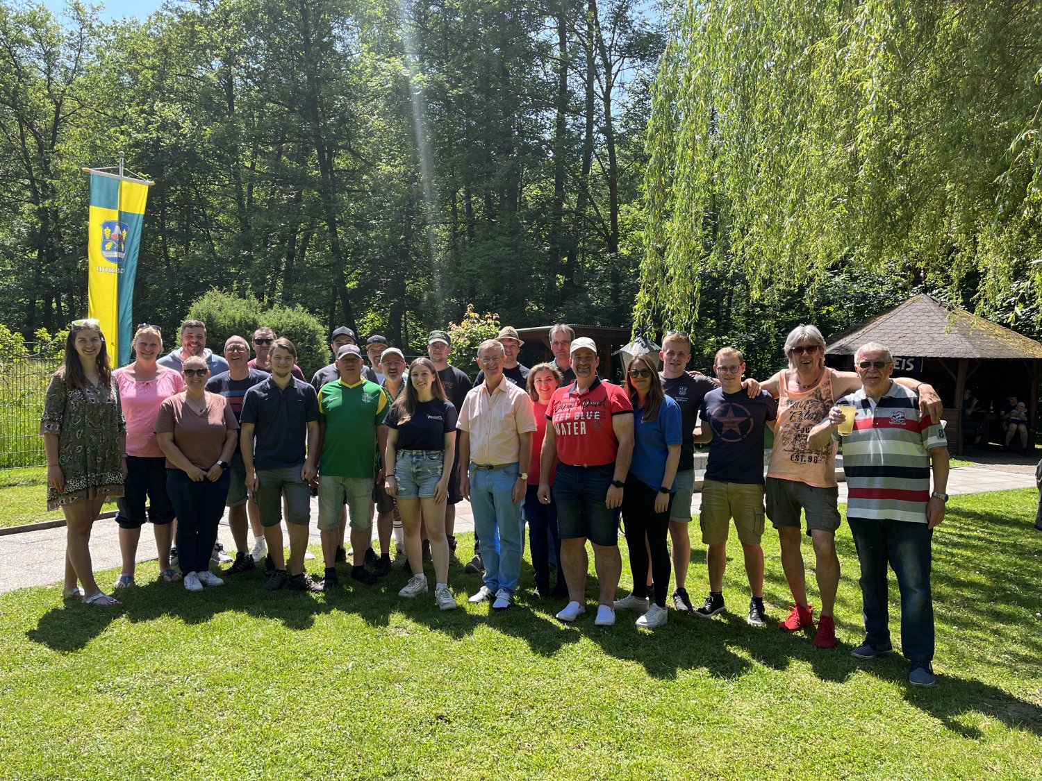 Das Organisationsteam steckte bei einem Treffen an der Kneippanlage den Rahmen für das Fest ab.
