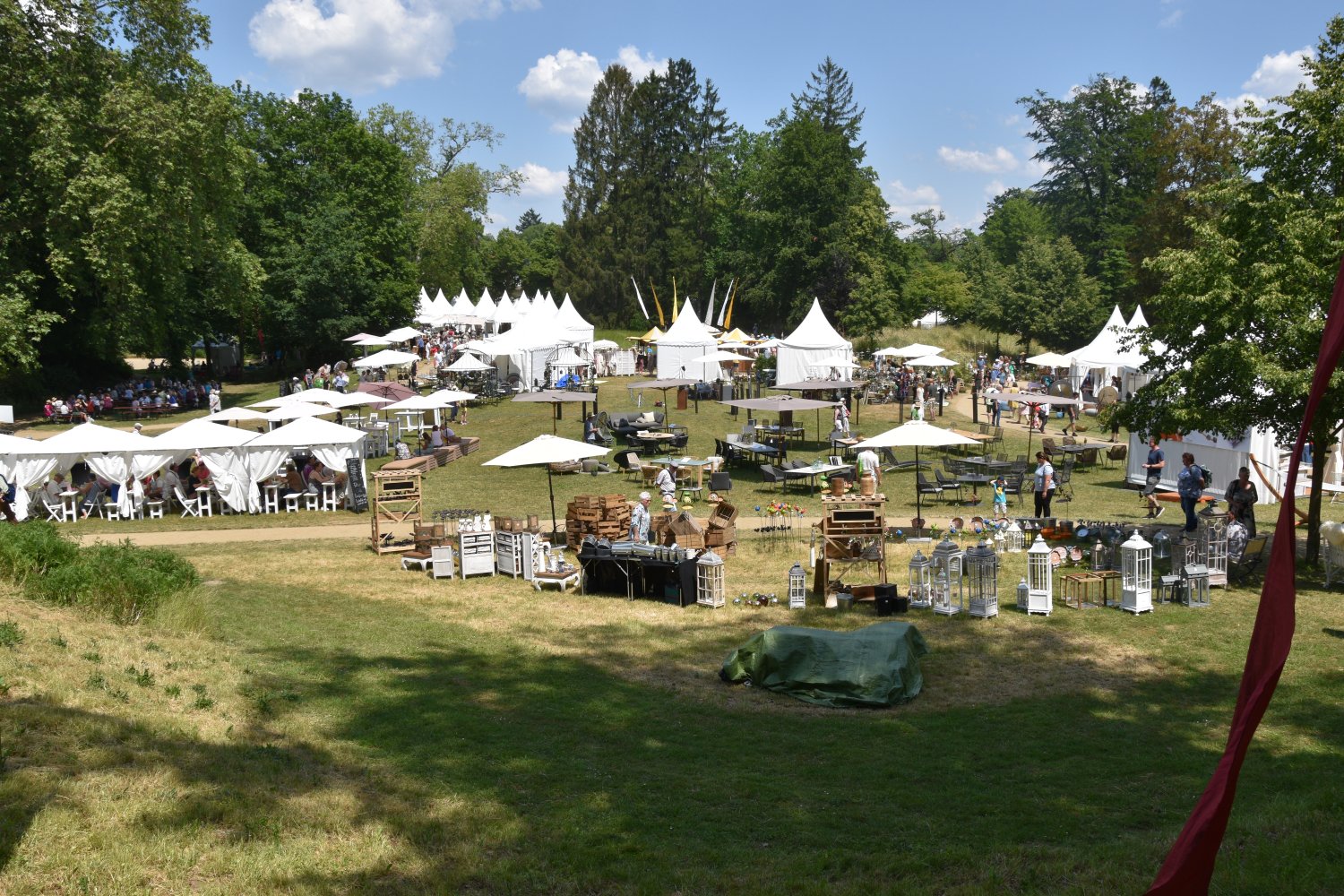 Beim Gartenfest in Hanau