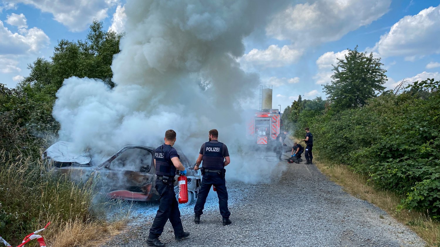 Ausbildungstag der Bundespolizei bei der Feuerwehr Langenselbold