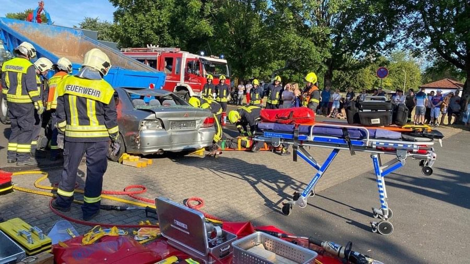 Unlängst fand eine Großübung in Neuberg statt.