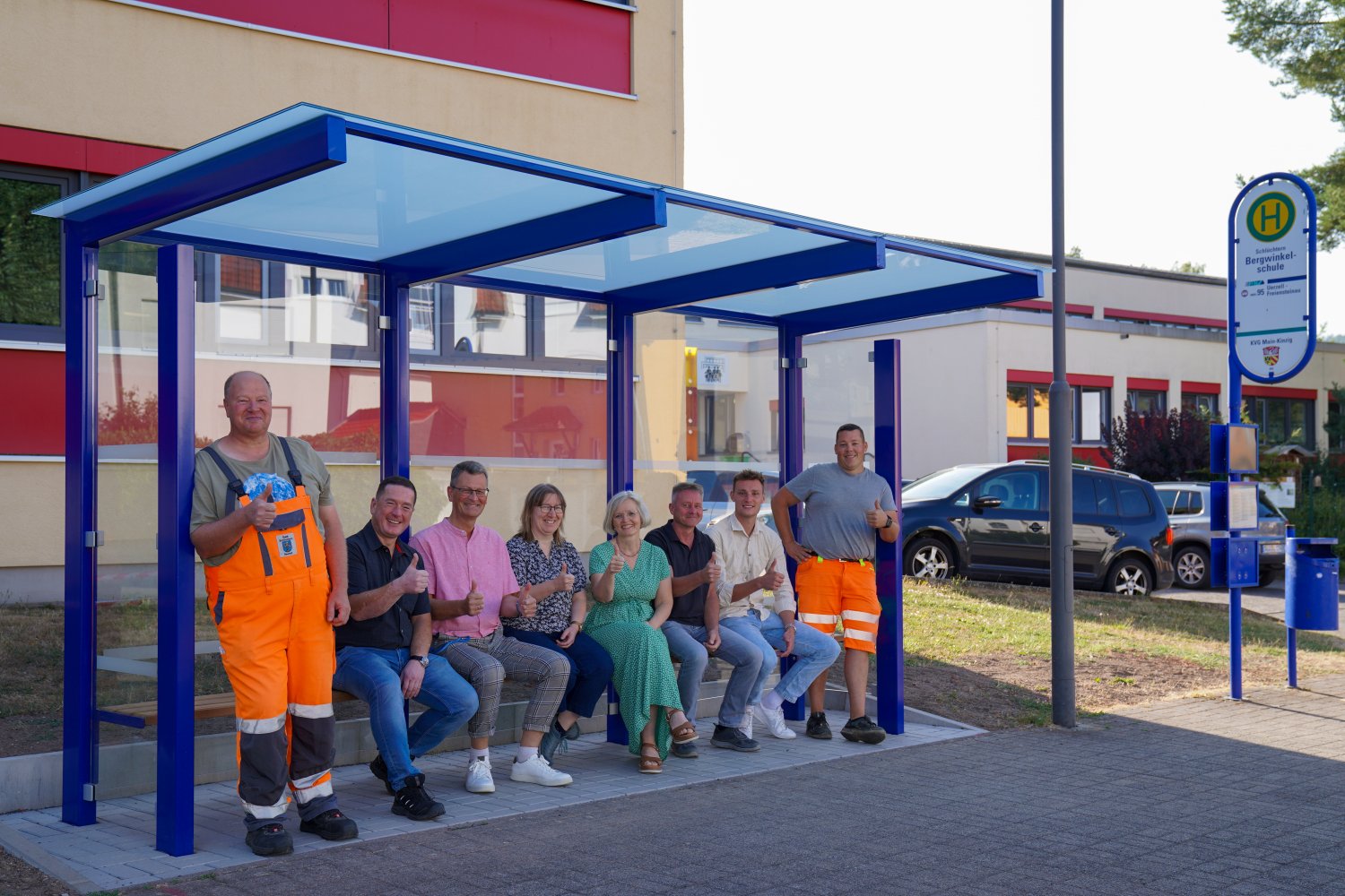 Hubert Dörr, Marc Lotz, Steffen Krüger, Anja Rummel, Iris Müller, Jürgen Baier, Fabian Zarnack und Sebastian Blum (v.li.).. 