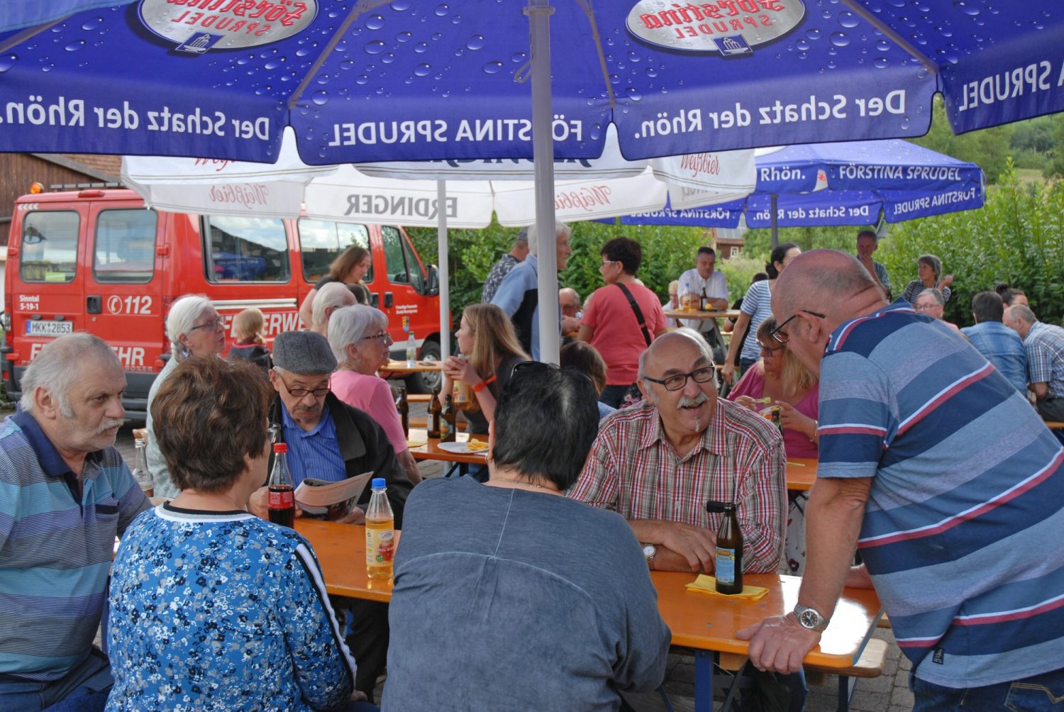 Der Sinntaler Ortsteil feierte ein Brunnenfest für die Kasse seines Jubiläums.