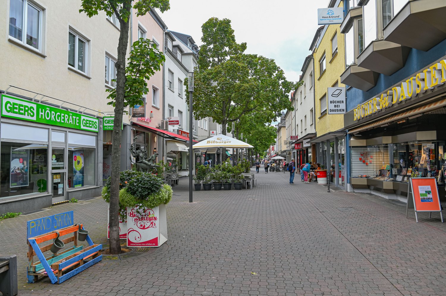 Die Salzstraße in der Hanauer Innenstadt wird ab kommender Woche zum Kunstwerk. 