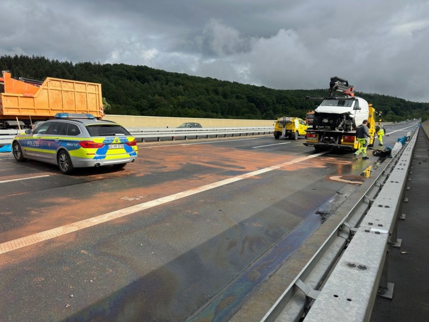 Schwerer Unfall auf der A 66 bei Bad Soden-Salmünster.