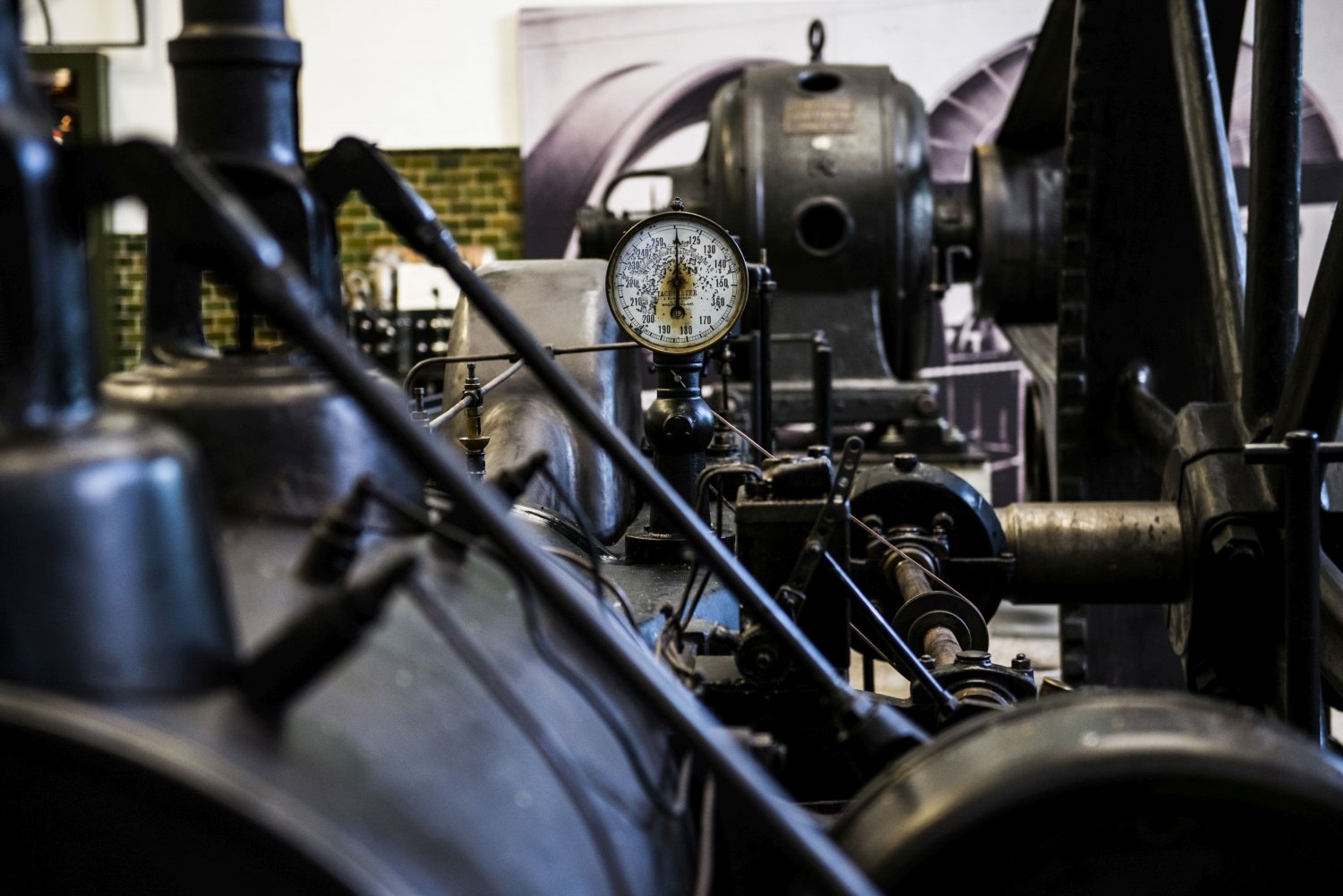 Die Maschinen im Museum Großauheim liefern einzigartige und ungewöhnliche Fotomotive. Hier lassen sich neue Perspektiven entdecken.