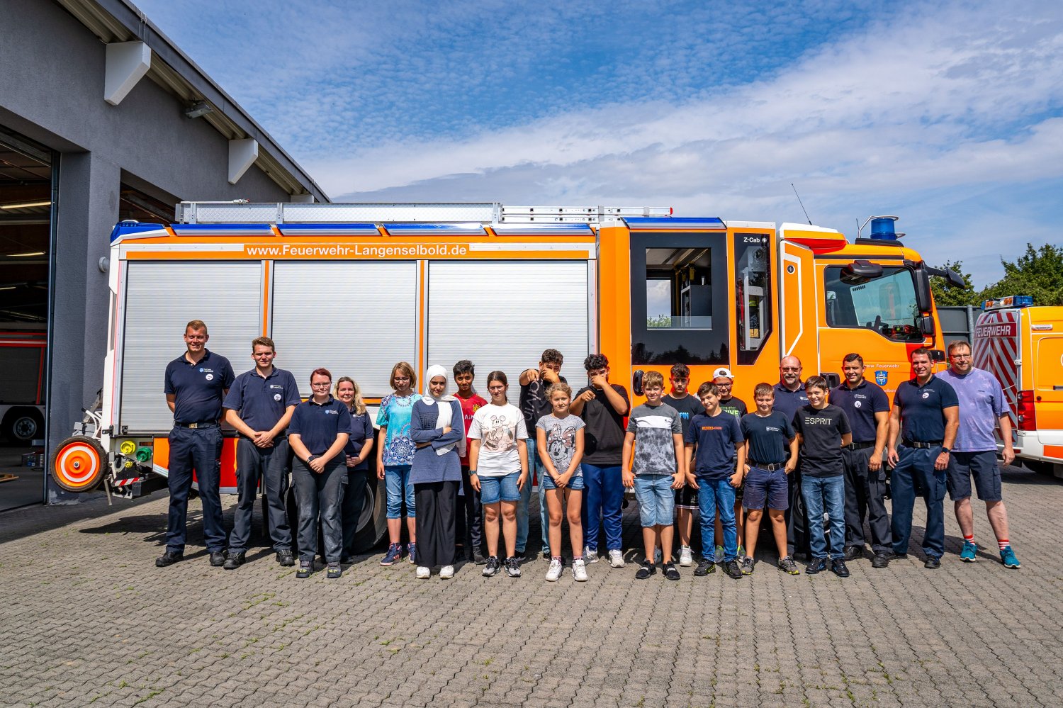 Projektwoche der Käthe-Kollwitz-Schule bei der Feuerwehr Langenselbold.