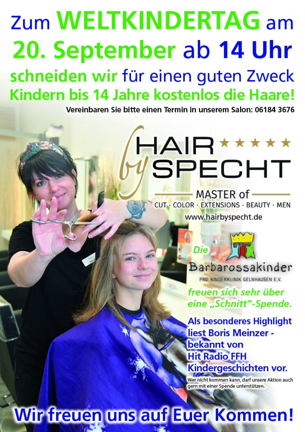 Benefizaktion zum Weltkindertag am 20. September.