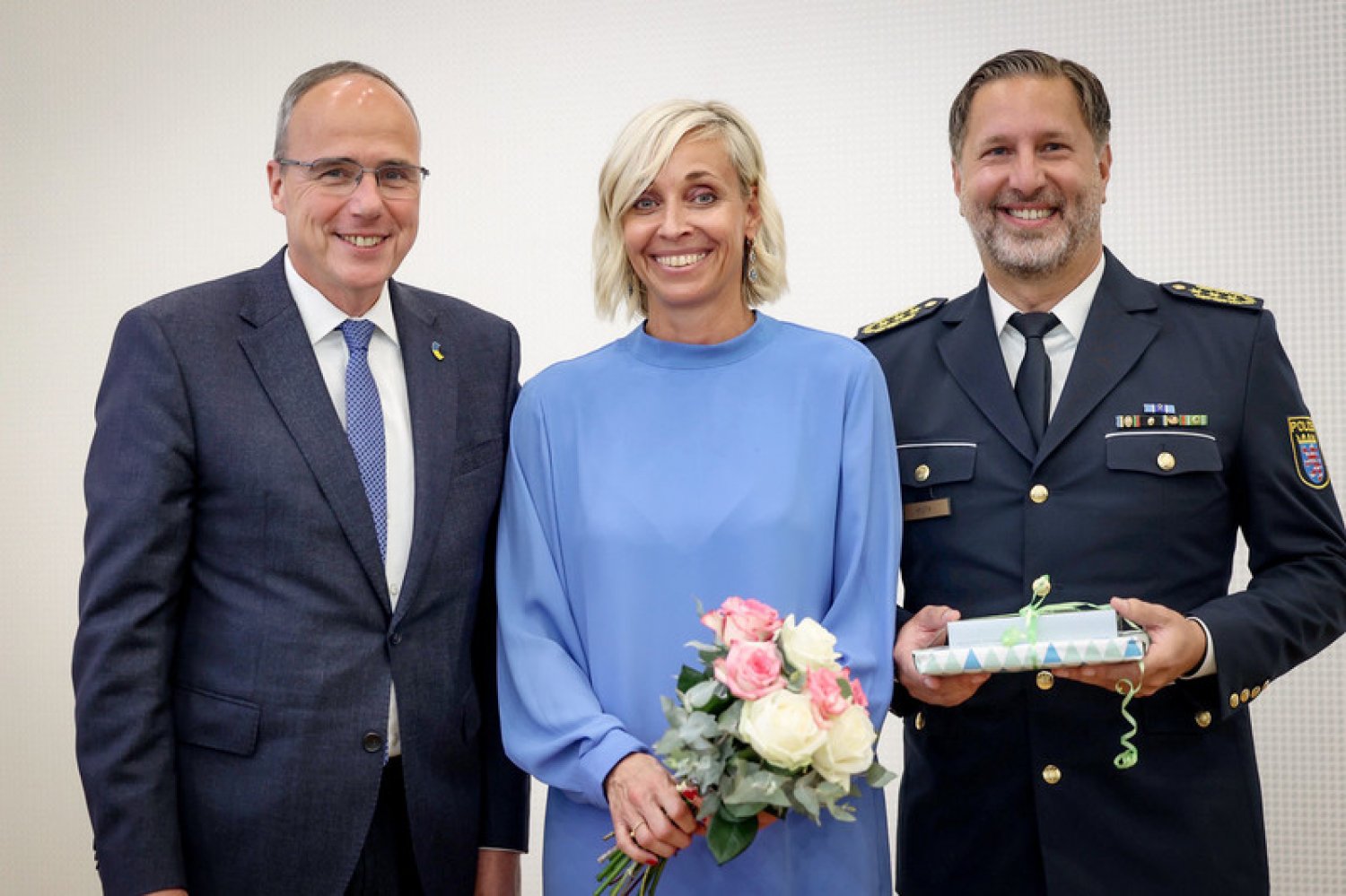 Daniel Muth (rechts) ist der neue Präsident im Polizeipräsidium Südosthessen Fotos: Carina Jirsch