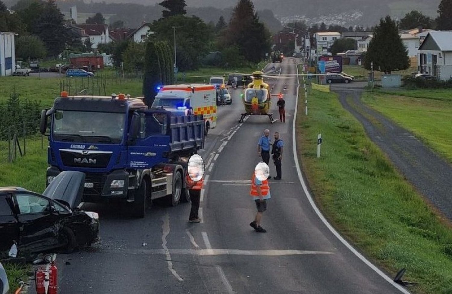 Schwerer Unfall am Montagabend bei Aufenau. 