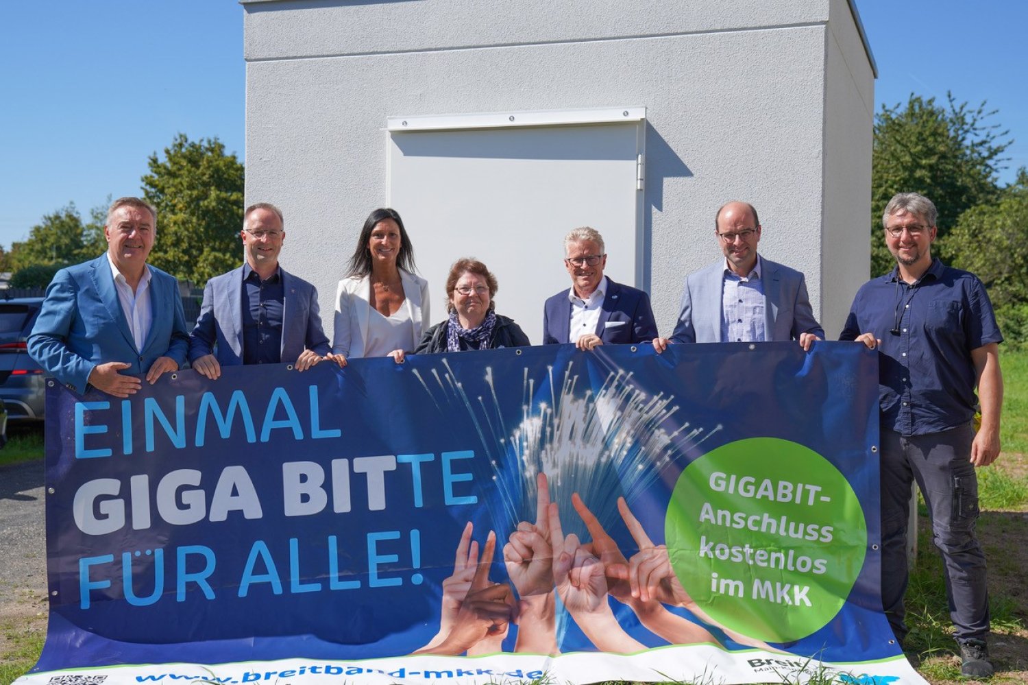 Freuen sich über den Meilenstein in Hanau Klein-Auheim...
