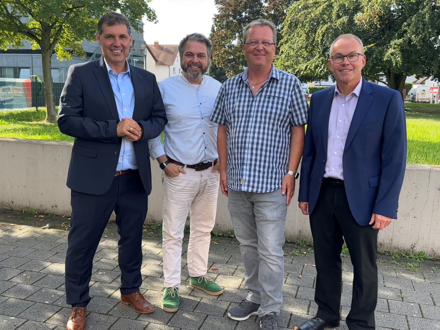 Michael Göllner, Daniel Chr. Glöckner, Markus Luderer und Gerald Helfrich (v.li.).