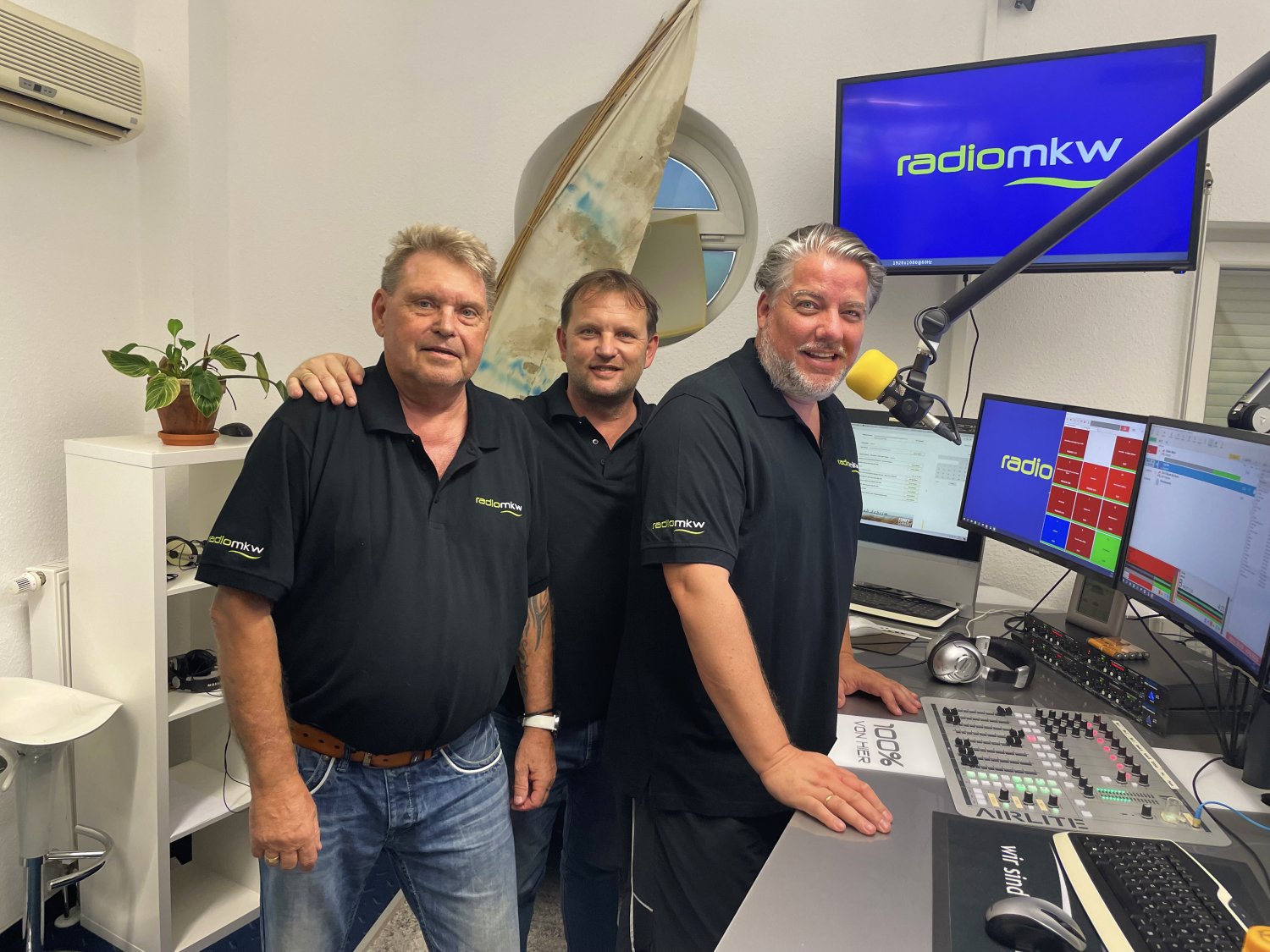 Die drei Geschäftsführer von Radio MKW (v.l.n.r.): Jürgen Hess, Thomas Tamberg, Martin Heuser