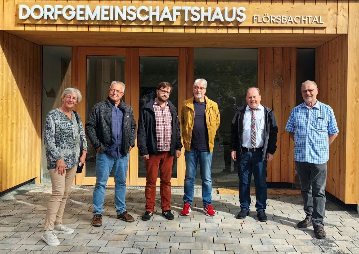Flörsbachtals Bürgermeister Frank Soer (2.v.r.) mit Vertretern der SPD Biebergemünd.