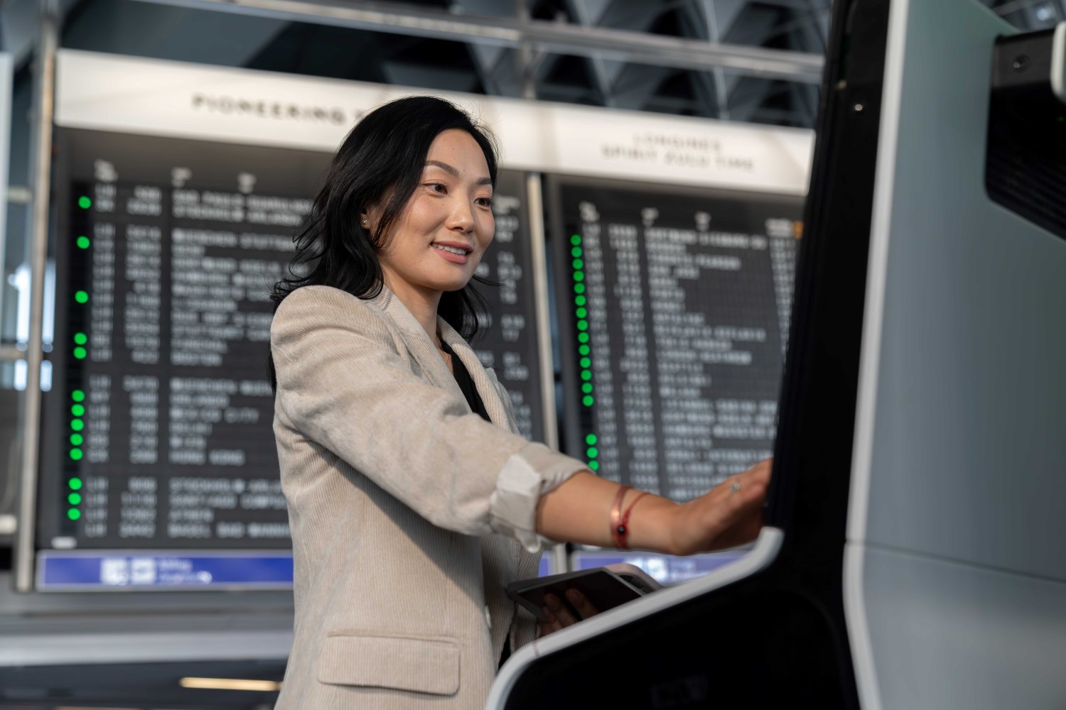 Mit Gesichtserkennung vom Check-in bis zum Boarding.