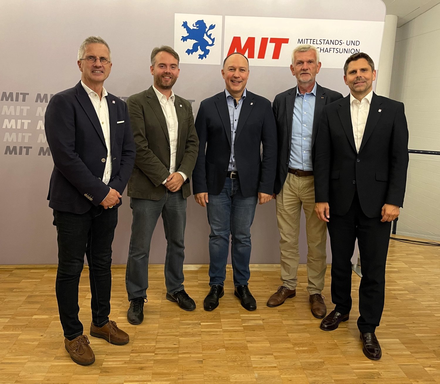 v.l.n.r: Volker Rode, Patrick Heck, Steffen Reitz, Stefan Ament, Marco Reuter