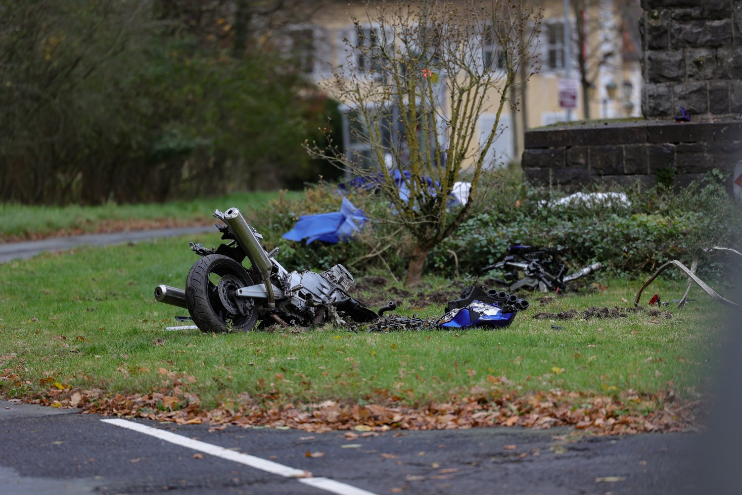 Tödlicher Motorradunfall in Hanau.