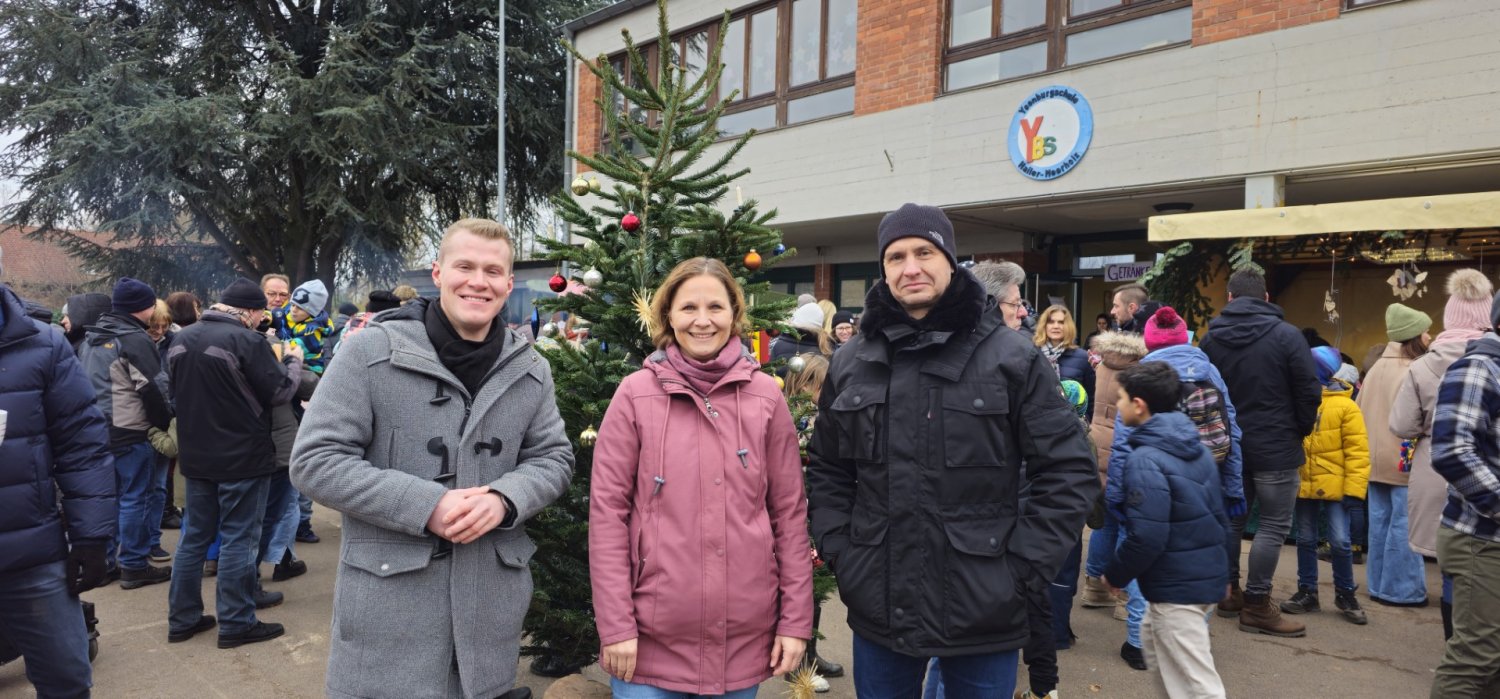 Bieten die Unterstützung für den neuen Vorstand an: Jakob Mähler (links) und Daniel Dietrich gemeinsam mit Jana Fuchs.