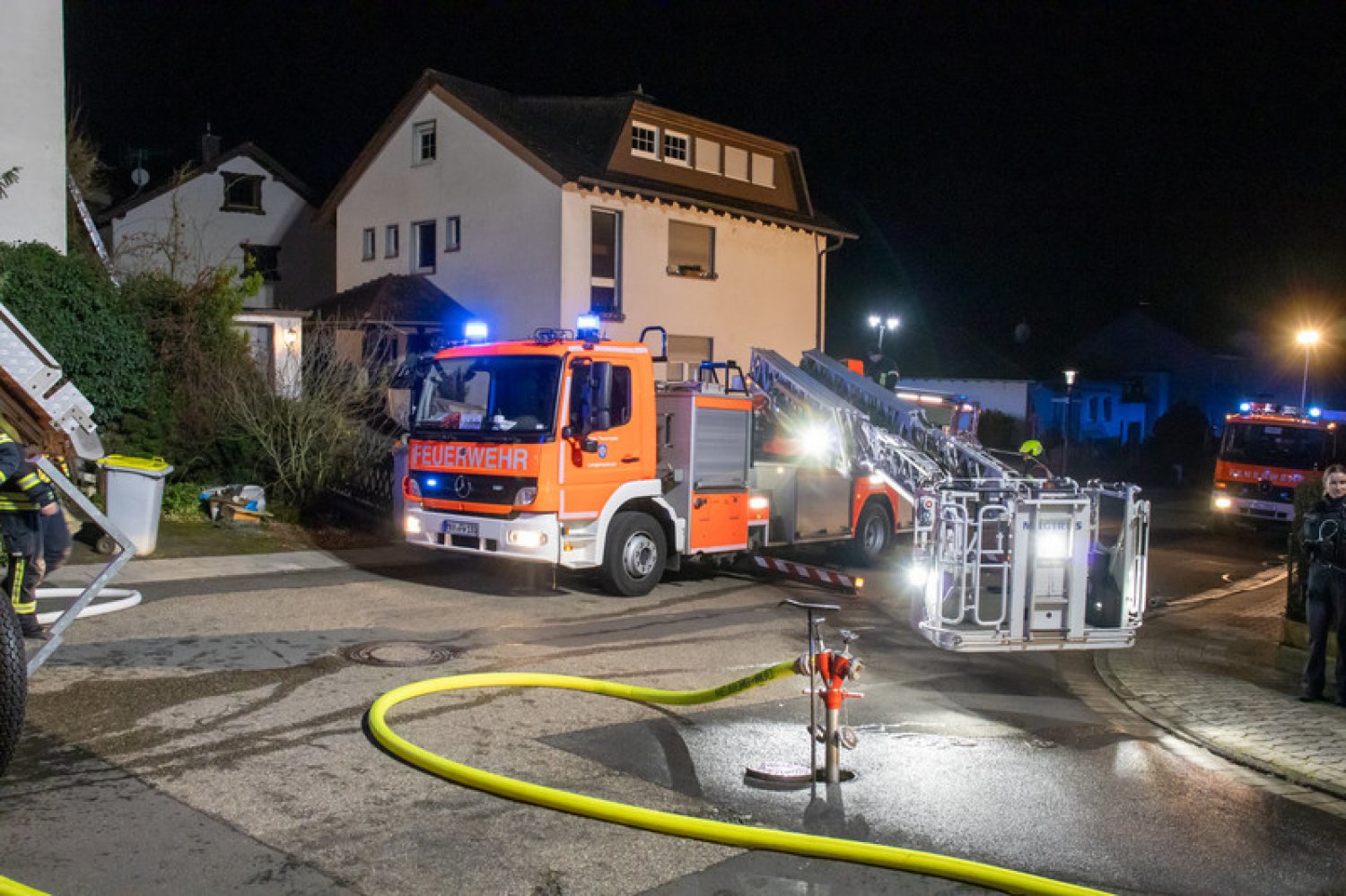 Brand in Langenselbold am Donnerstagabend.