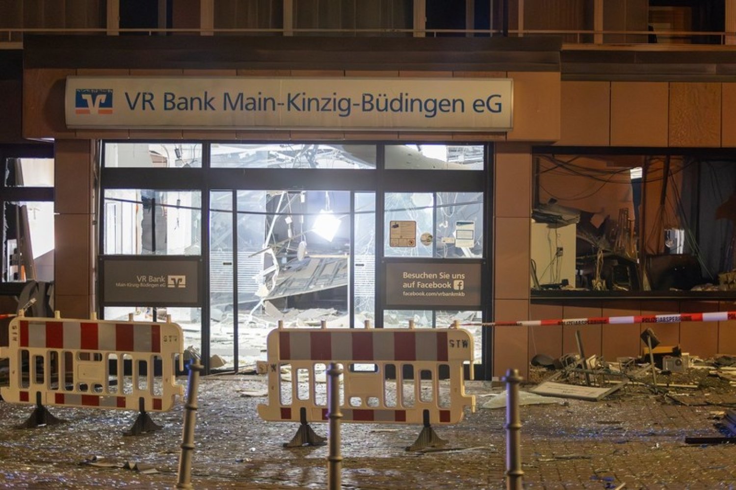 Am frühen Donnerstagmorgen ist in Wächtersbach ein Geldautomat am Lindenplatz gesprengt worden.