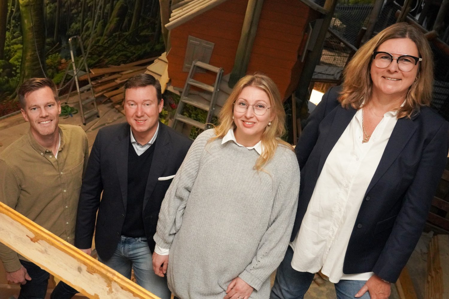 v.l.n.r.: Jan Knüttel, Matthias Möller, Franziska Fiedler-Leipold & Kerstin Baier-Hildebrand. Nicht auf dem Bild ist SEG-Geschäftsführer Werner Bensing.