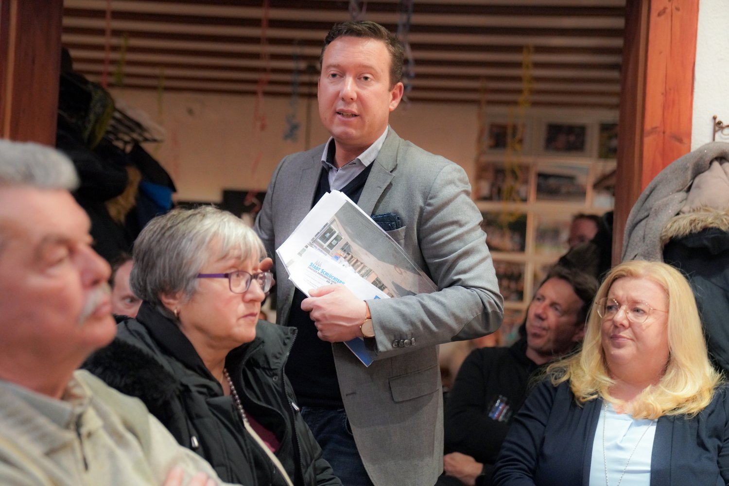 Schlüchterns Bürgermeister Matthias Möller skizzierte einige Ideen für die Belebung der Innenstadt.
