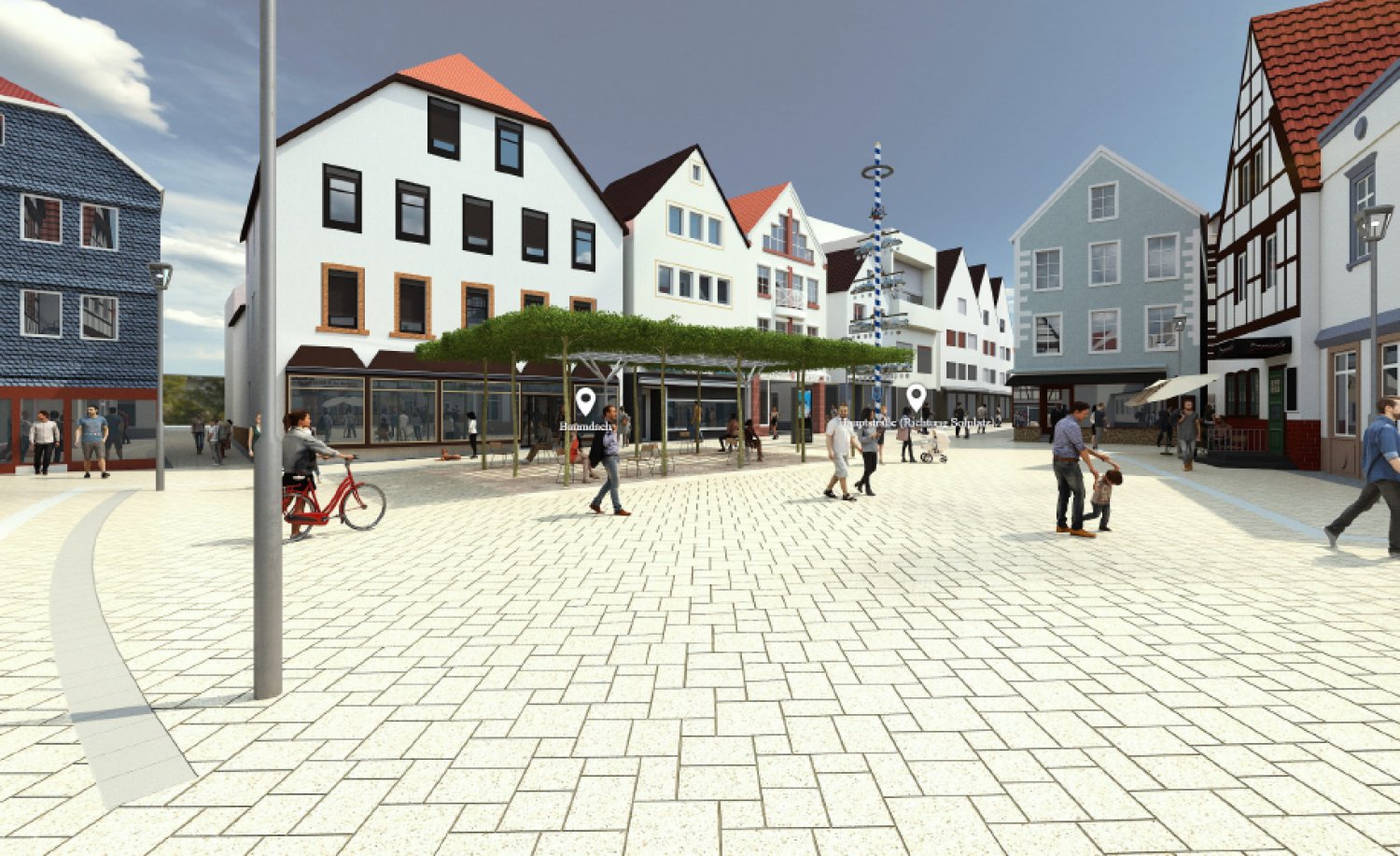 So könnte der neugestaltete Markplatz in Bad Orb aussehen.
