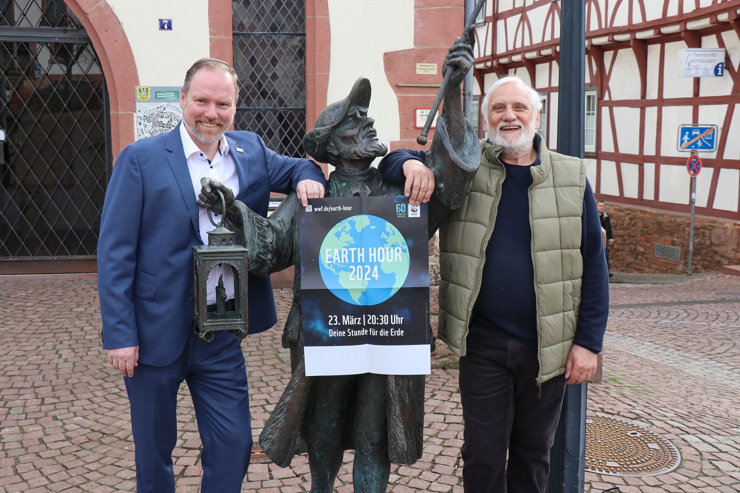 Bürgermeister Christian Litzinger (links) und Grünen-Stadtrat Bernd Wietzorek rufen zur Teilnahme auf.