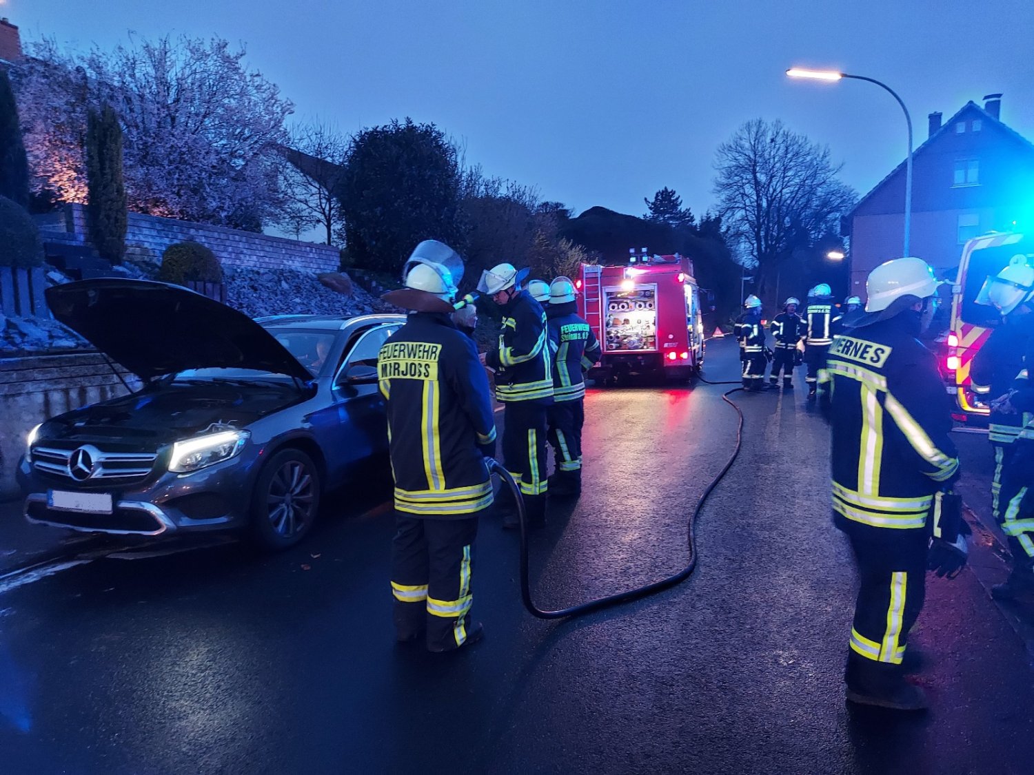 Pkw-Brand in Mernes