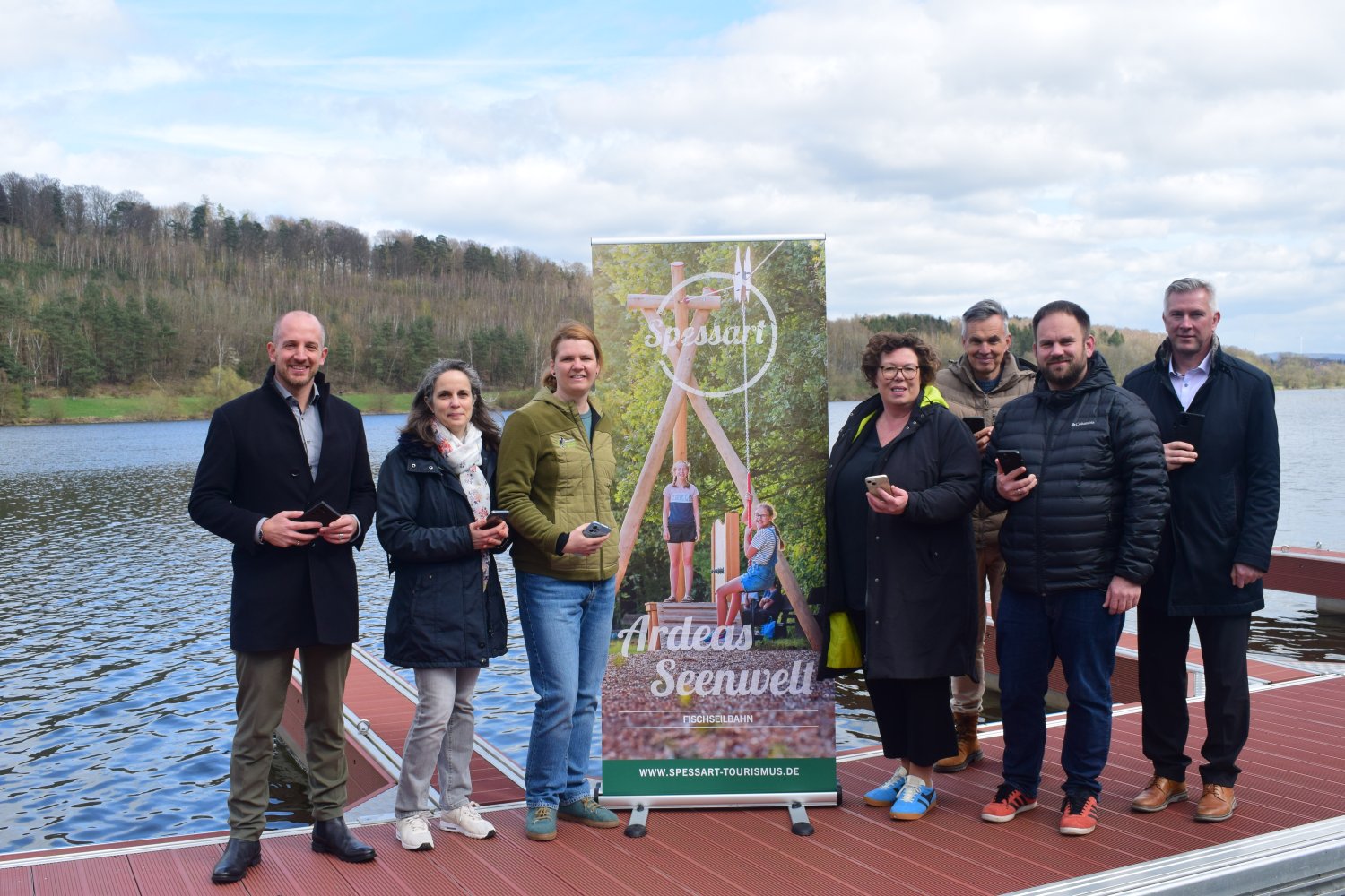Launch der neuen AR-Anwendung „Ardeas Schatzsuche“ am Kinzig-Stausee.