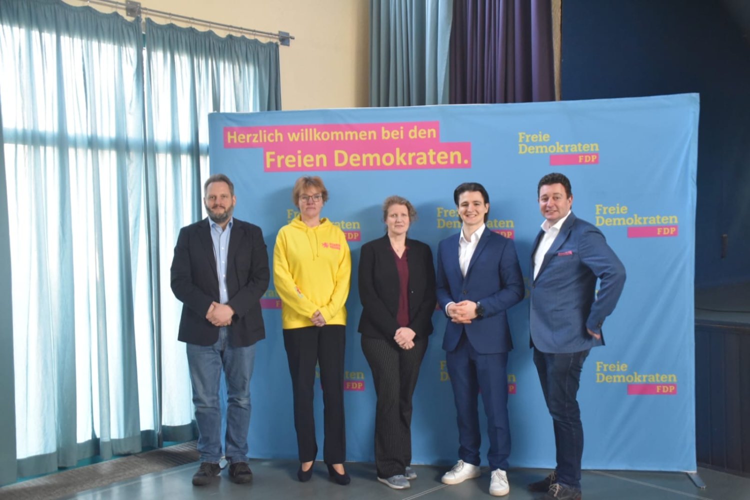 v.l.n.r.: Gehrts, Lauterbach, Munk, Schmidt, Protzmann.