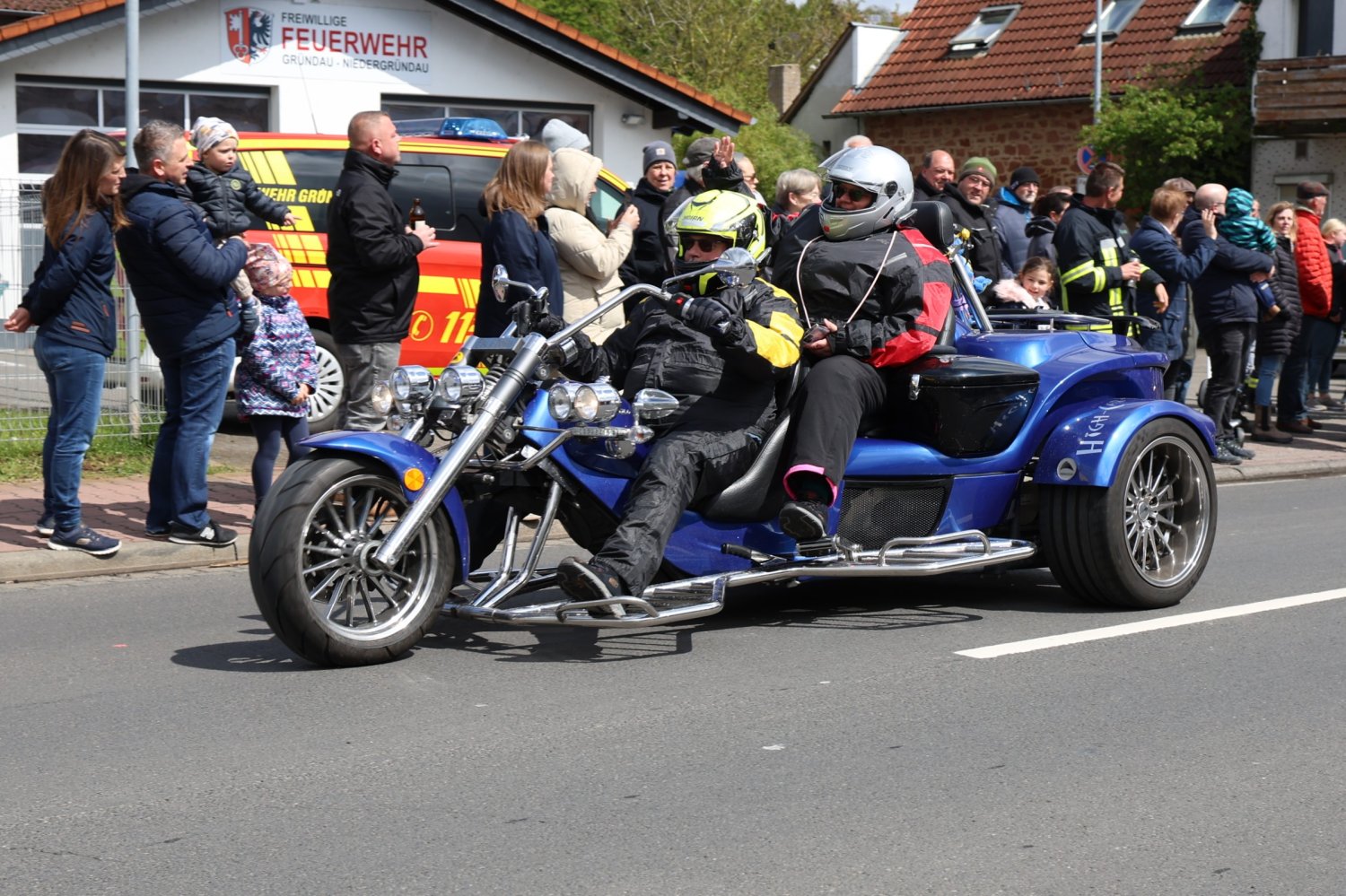 Der Wettergott meinte es am Sonntag nicht gut mit den Bikern beim 43. Anlassen in Gründau.
