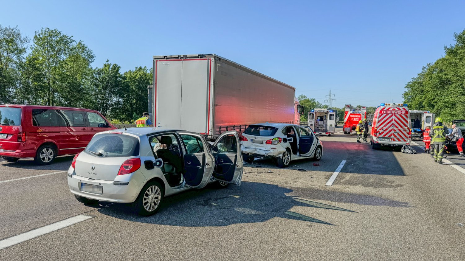 Schwerer Verkehrsunfall am Dienstagmorgen auf der A 66.