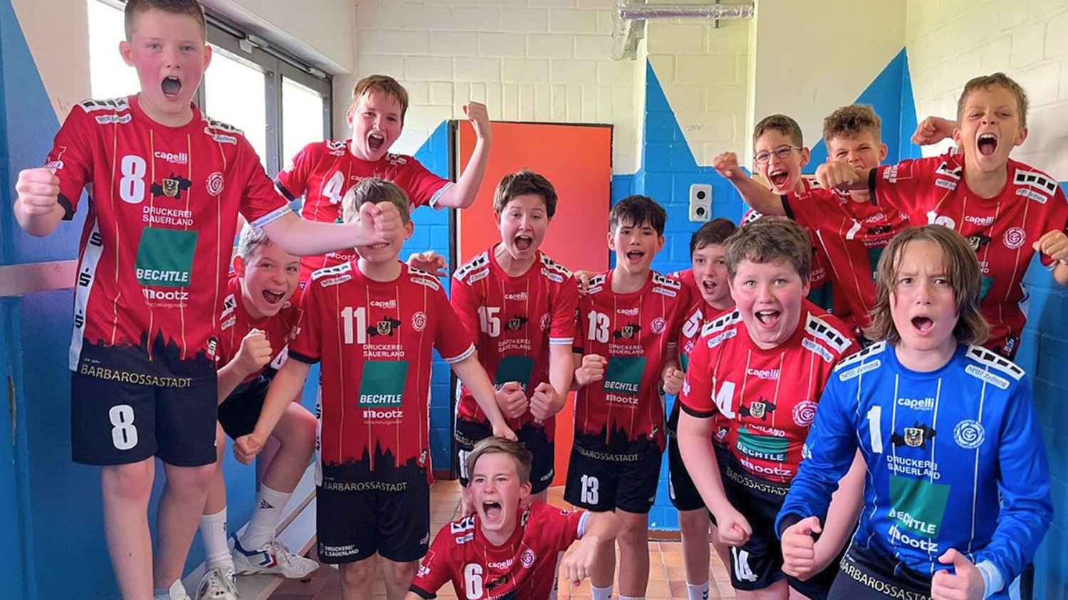 Die D-Jugend des TV Gelnhausen belegt nach der Hinrunde den ersten Platz der Qualifikation.