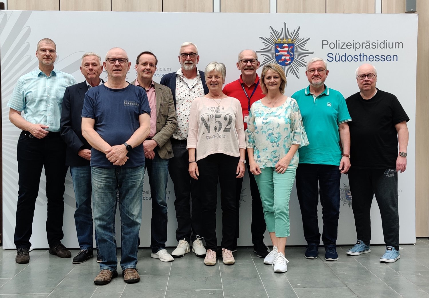 Die sieben neuen Sicherheitsberater für Senioren (SfS), sechs Männer und eine Frau, stammen aus den Kommunen Neu-Isenburg, Langen, Maintal, Erlensee, Bruchköbel und Brachttal.