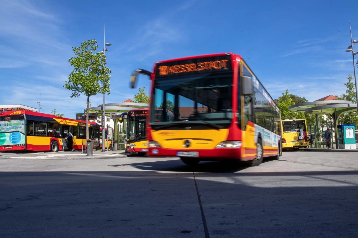 Abermals werden die privaten Bus-Unternehmen bestreikt...