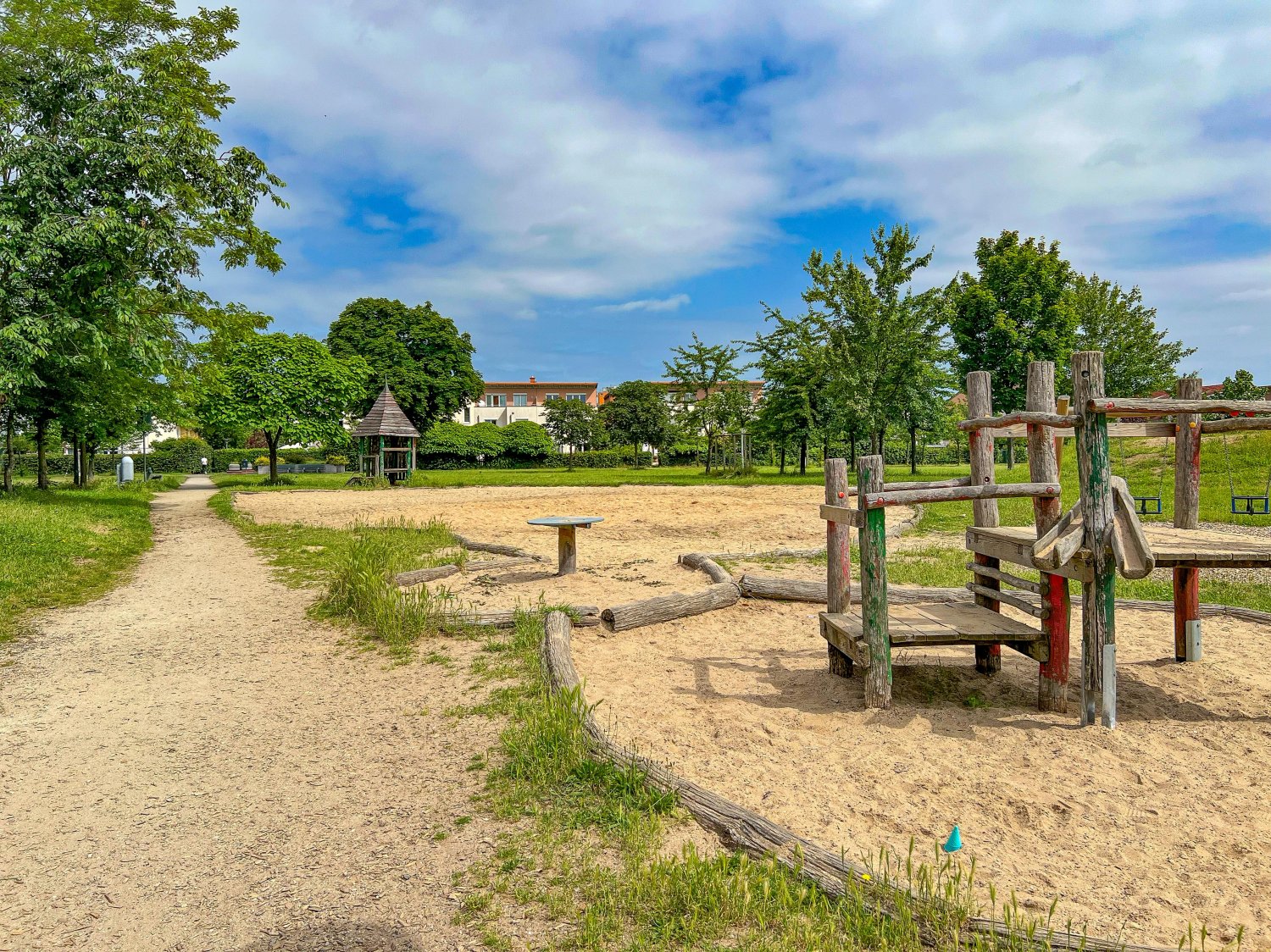 Der große Spieltrum auf dem Spielplatz Francois-Gärten musste aus Sicherheitsgründen zurückgebaut werden. Die Verantwortlichen bei HIS erarbeiten bereits eine Übergangslösung.