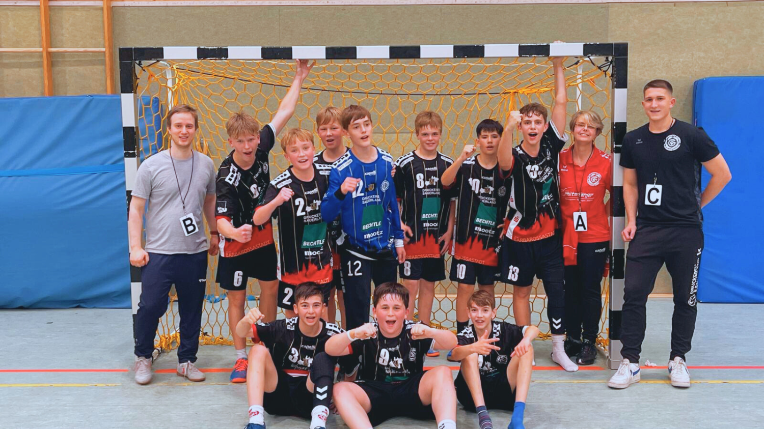 Für den TVG spielten: Magnus Hauptmann (TW), Moritz Albrecht (3), Philipp Bayer, Alexej Gazenbiller (2), Linus Leuchter (4), Tomislav Midjic, Ben Rasper (6), Philipp Waskow (12), Anton Werle, José Utrillas Wieland (16)