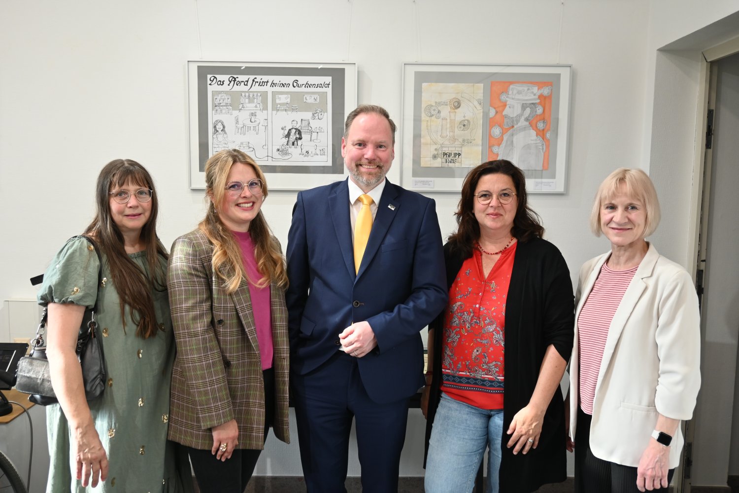 v. l. n. r.: Christine Heinrich, Ekaterina Leo, Christian Litzinger , Simone Grünewald  und Bettina Mähler. 