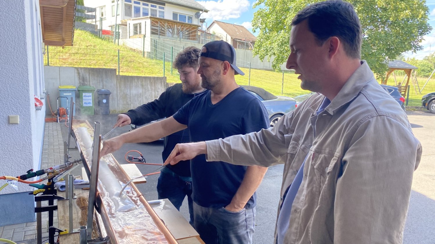 Testlauf für den Weltrekordversuch ...
