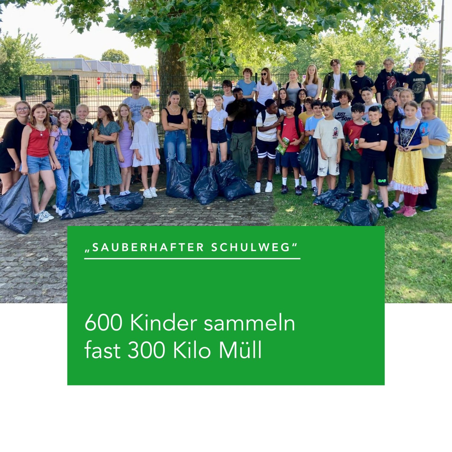 In Nidderau wurde mit über 600 Kinder und Jugendlichen bei der Aktion „Sauberhafter Schulweg“ eine Höchstmarke erreicht.