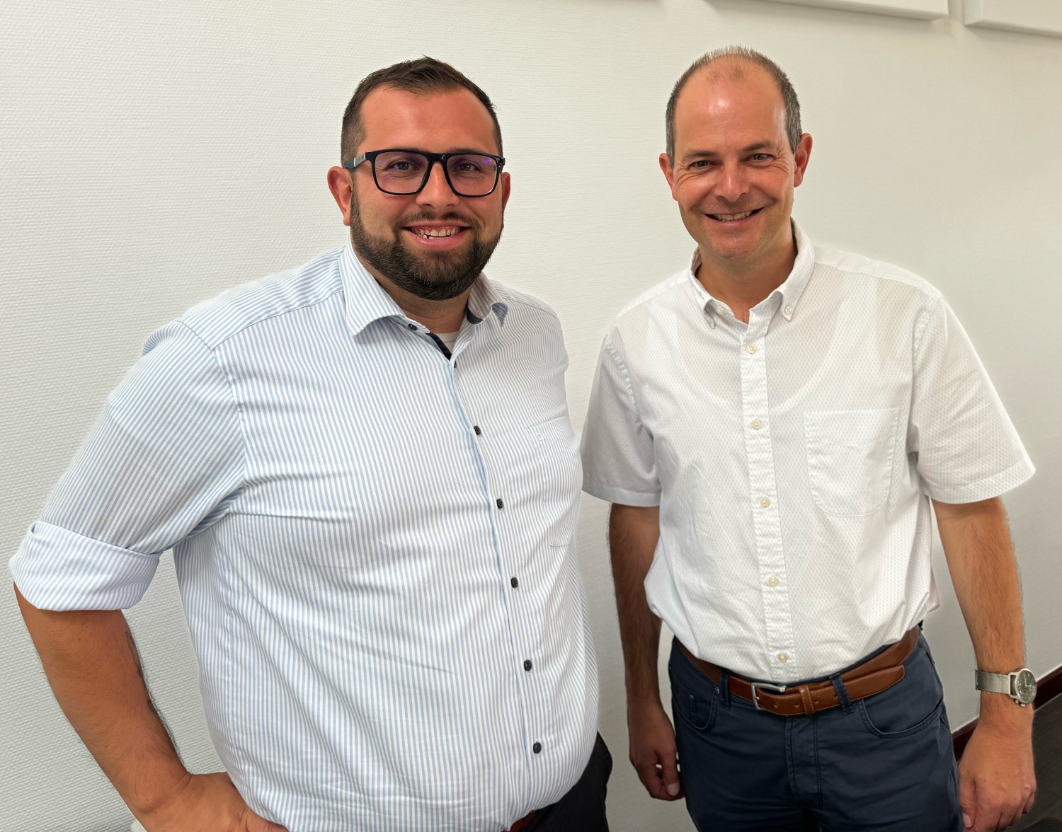 Waldemar Gogel (links) und Amtsinhaber Dr. Albrecht Eitz