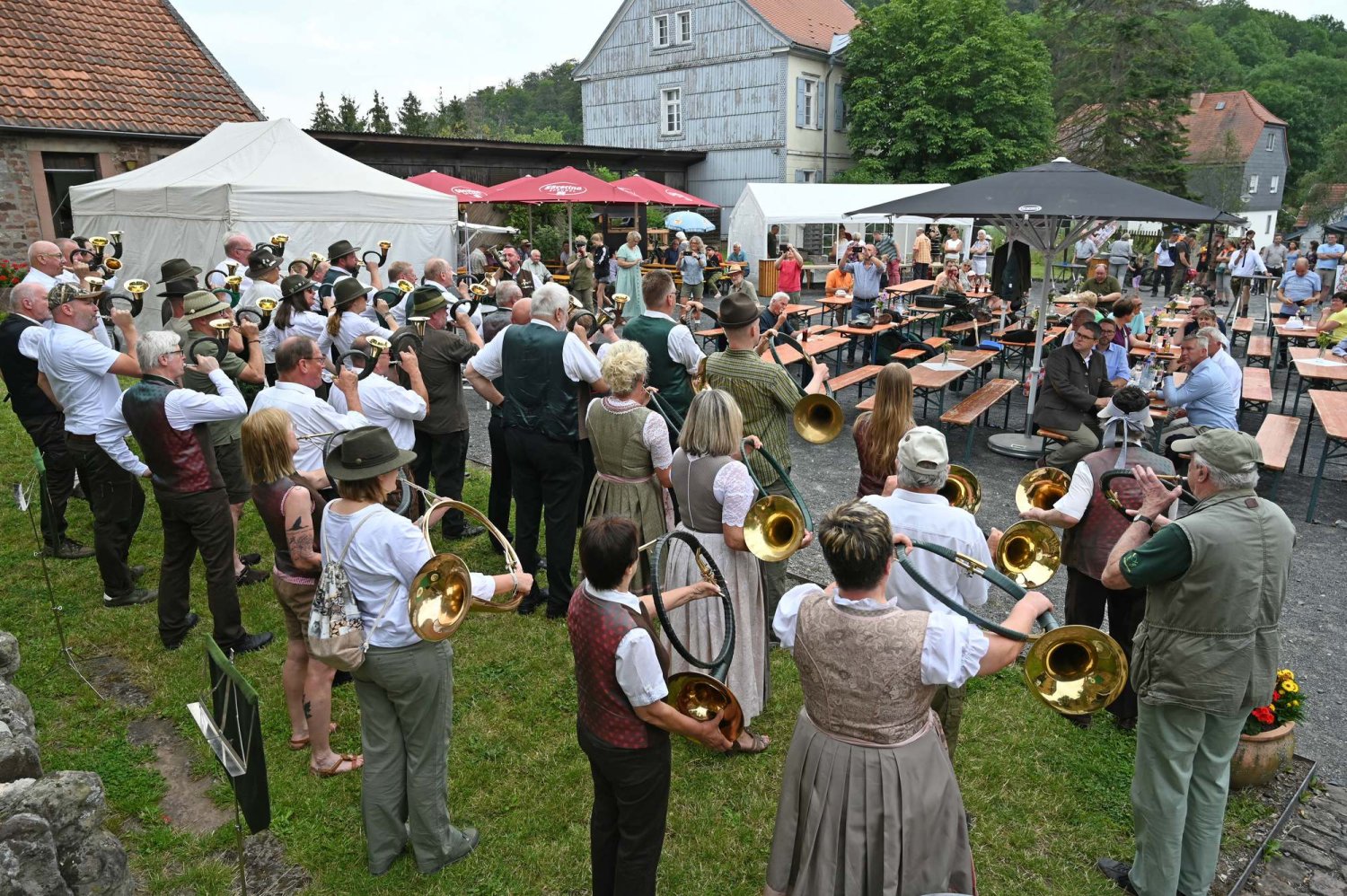 Sein 70-jähriges Jubiläum feierte der Kreisjagdverein Schlüchtern auf Burg Schwarzenfels mit einem bunten Programm rund um die Jagd.