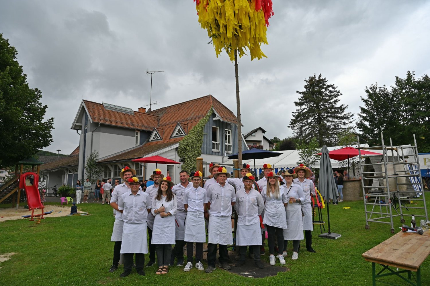 Nicht nur die traditionelle Kirmes wurde in Breunings gefeiert. Die örtliche Feuerwehr veranstaltet alljährlich das Dorffest.