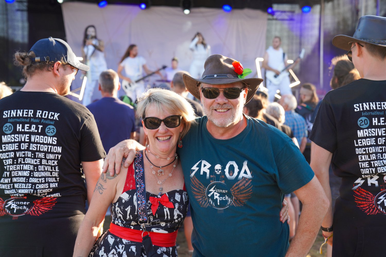 Renate und Steve Iorio, hier auf dem Sinner Rock im vergangenen Jahr, freuen sich darauf, mit allen Besucherinnen und Besuchern abzurocken.
