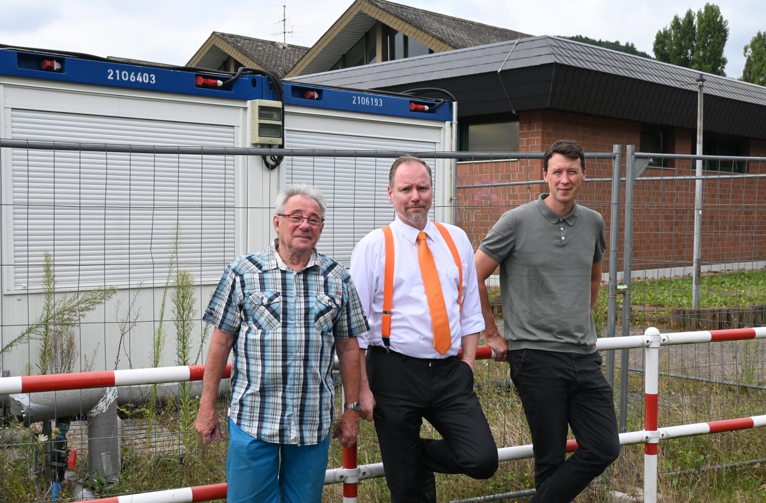 Ortsvorsteher Ottmar Schüll, Bürgermeister Christian Litzinger und Bauamtsleiter Eppo Haas (v.li.).
