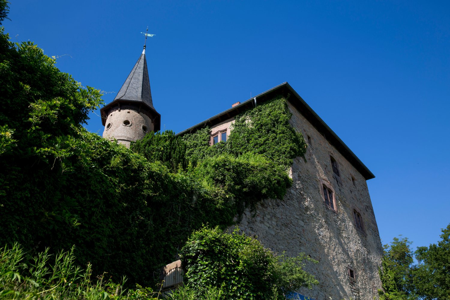 Die Burg Brandenstein im Bergwinkel.
