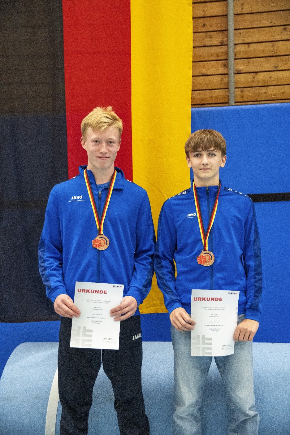Jakob Zahn (links) und Ben Fiedler (rechts) waren bei den Deutsche Mehrkampfmeisterschaft 2024 erfolgreich.